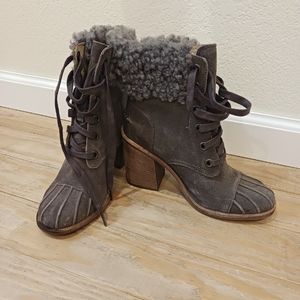 UGG Heeled Leather Boots